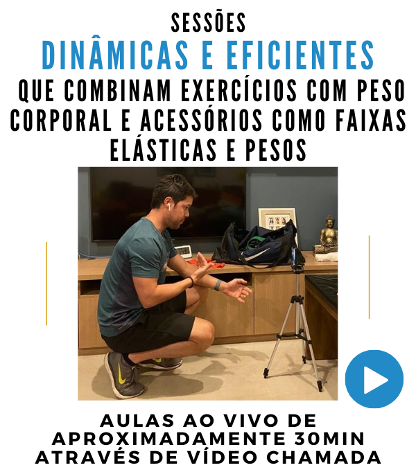Aula com Personal trainer online Bruno Lima